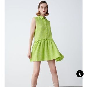 Zara short textured sleeveless dress